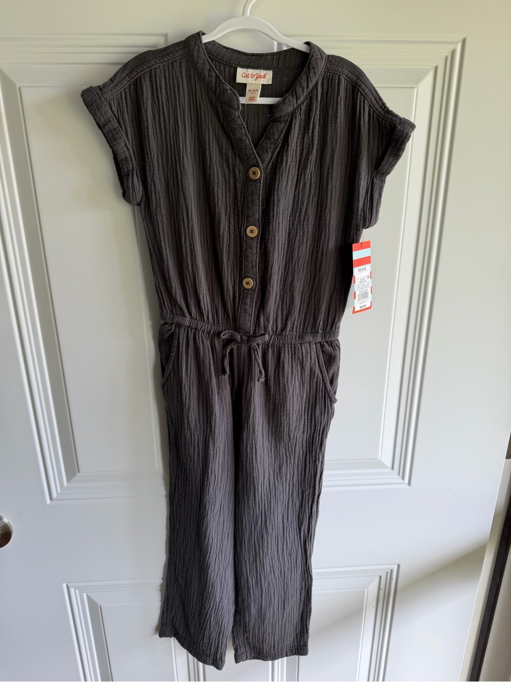 NWT cat & jack muslin romper size 4/5